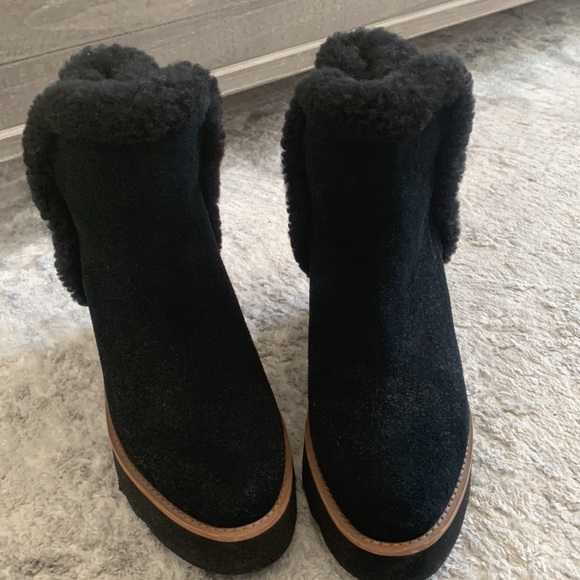 Coach - Kingston Winter Short Wedge Boots 9 - Picture 2 of 6